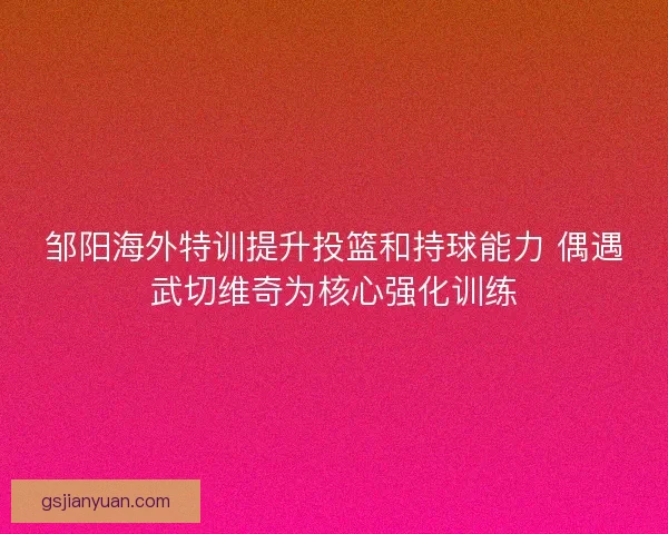 邹阳海外特训提升投篮和持球能力 偶遇武切维奇为核心强化训练